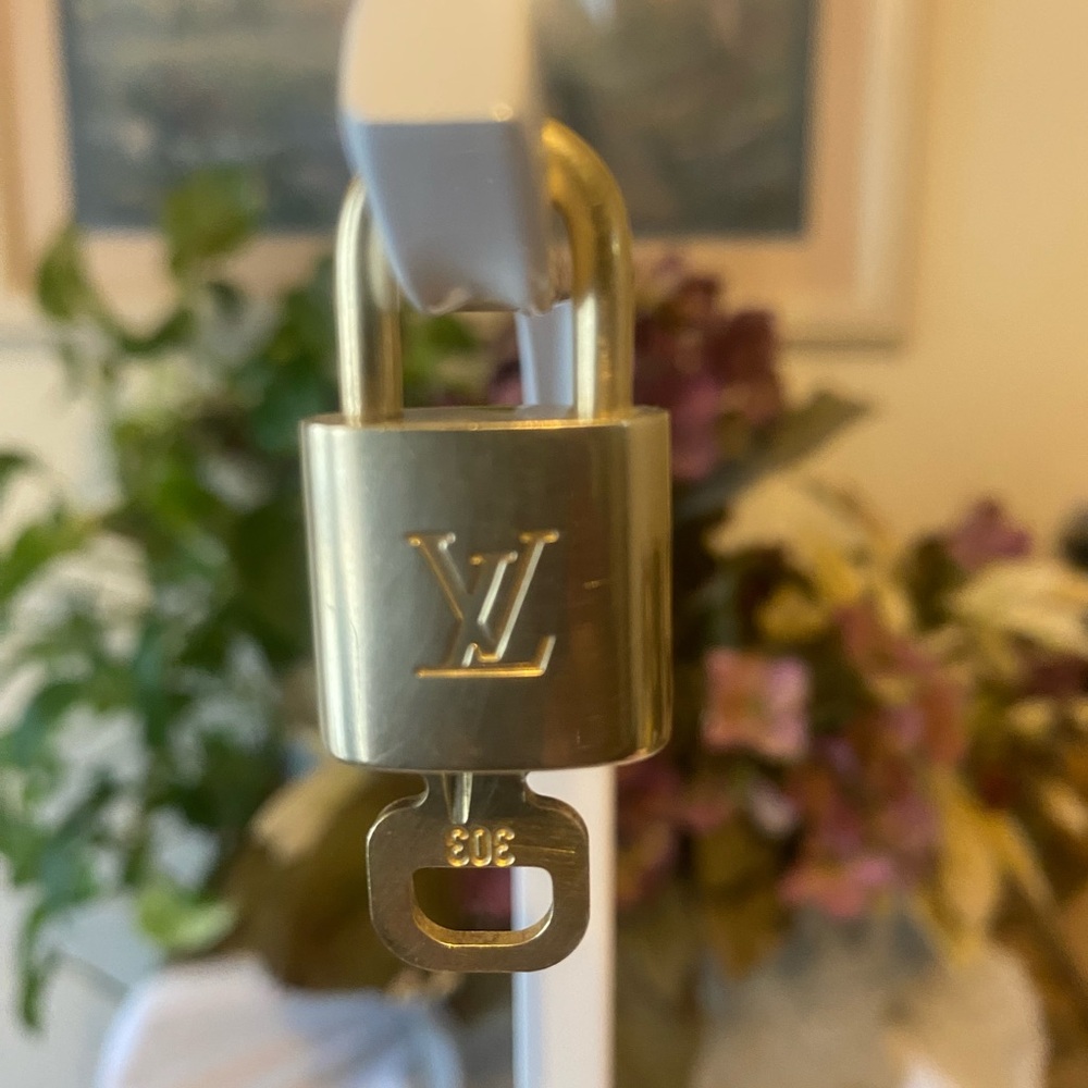 Louis Vuitton Gold Padlock and Key